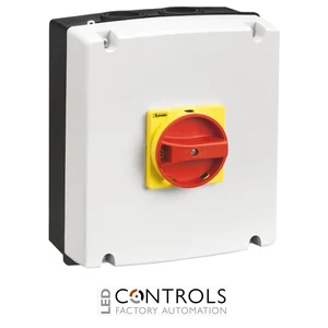 GAZ100C - 3P SWITCH 100A-ENCLOS-R/Y HAND.PADLOCK