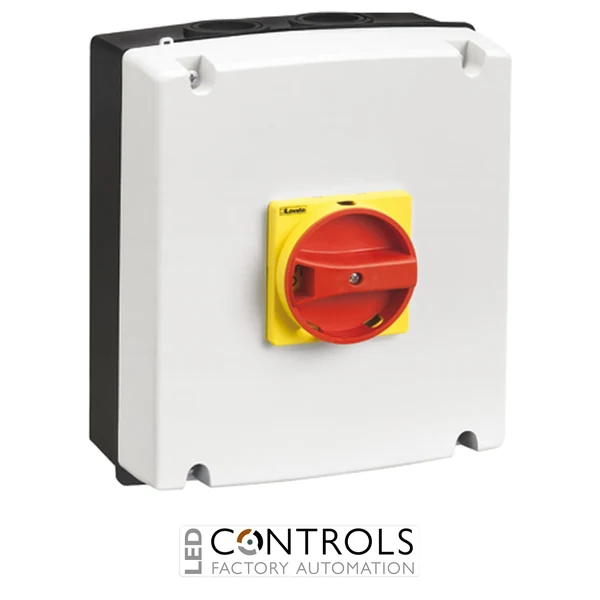 GAZ100C - 3P SWITCH 100A-ENCLOS-R/Y HAND.PADLOCK