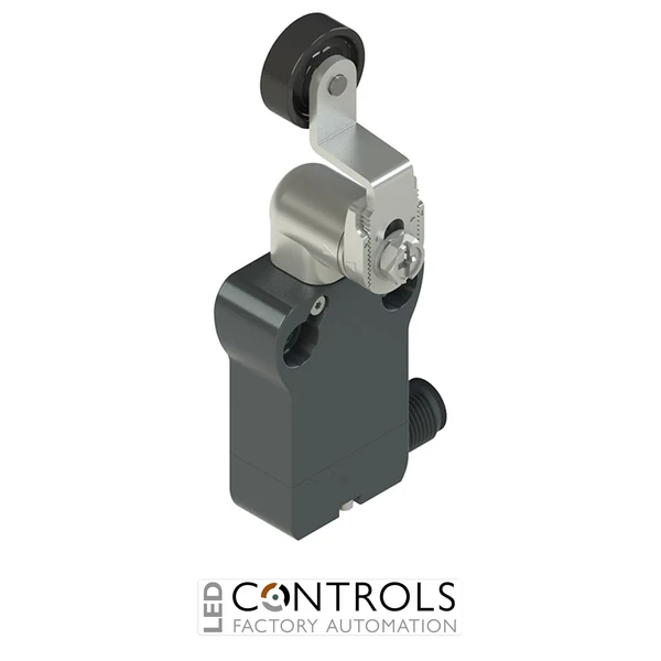 NB B112KE-DMK Pizzato Modular prewired switch with adjustable shaped metal revolving lever diam. 20 roller