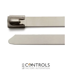 SST10316H Partex uncoated stainless steel cable tie, 1000mm x 7.9mm, pack 100