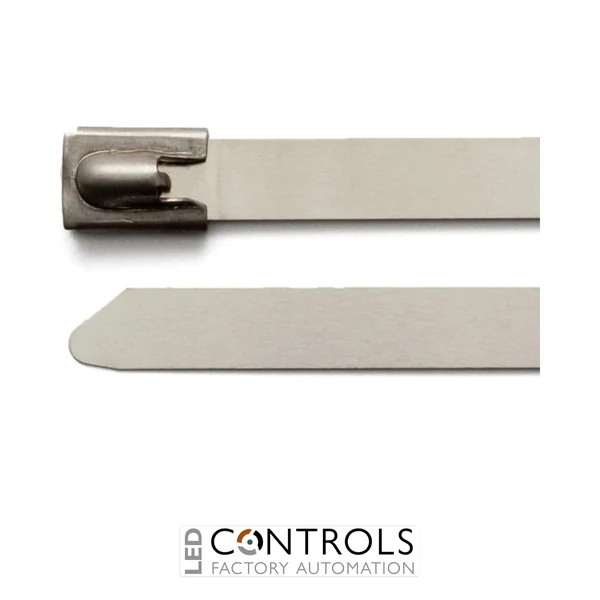 SST10316H Partex uncoated stainless steel cable tie, 1000mm x 7.9mm, pack 100