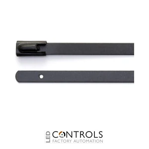 SSTC0316-N Partex Black Nylon Coated, 100mm x 4.6mm, pack 100