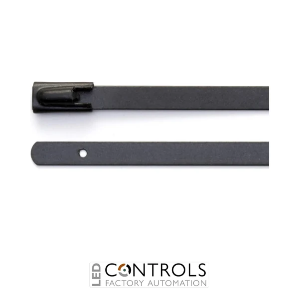 SSTC3816-N Partex Black Nylon Coated, 300mm x 4.6mm, pack 100