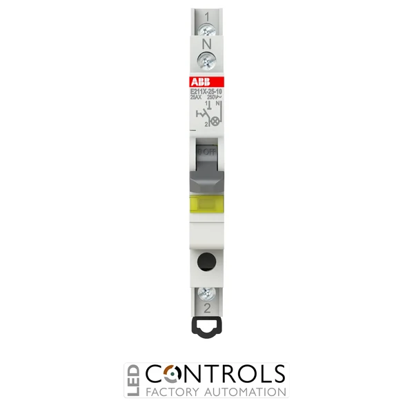 2CCA703101R0001 ABB E211X-25-10 On-Off Switch 1NO 25 A Yellow LED