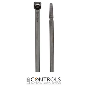 MB140-B Partex Metal Barbed Cable Ties, 140mm x 3.5mm, Black, pack 100