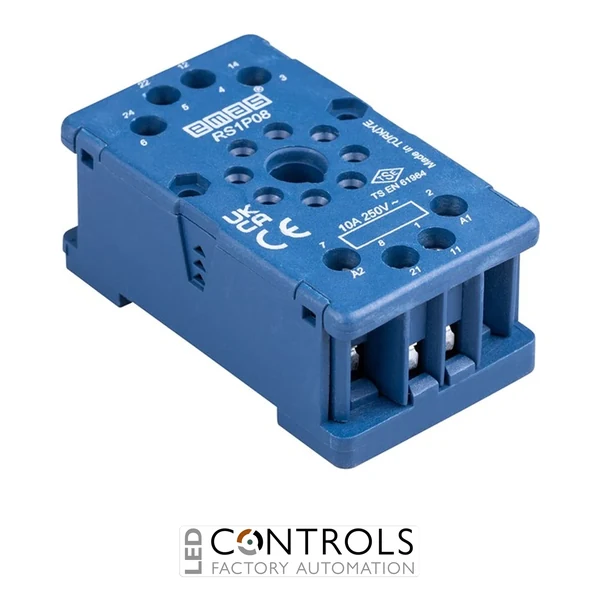 EMAS RS1P08M1 EMAS SOCKET 8 PIN BLUE