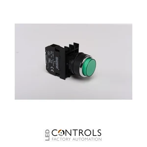 EMAS B200HY EMAS B PUSH BUTTON WITH ADAPTER STOP EXTENDED GREEN