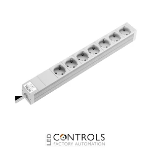 DK7240.210 Rittal Socket strip CEE 7/3 (type F) 7-way 250 V 16 A LHD: 4826x44x44mm