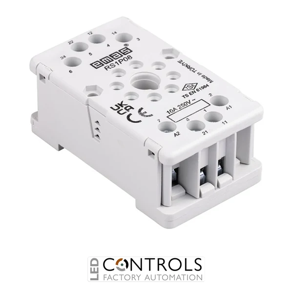 EMAS RS1P08G1 EMAS SOCKET 8 PIN GREY