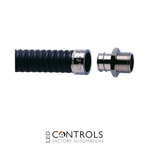 7TCA296020R0243 ABB Nickel Plated Brass Straight Fitting Gland Fixed External Thread M32 pack of 2