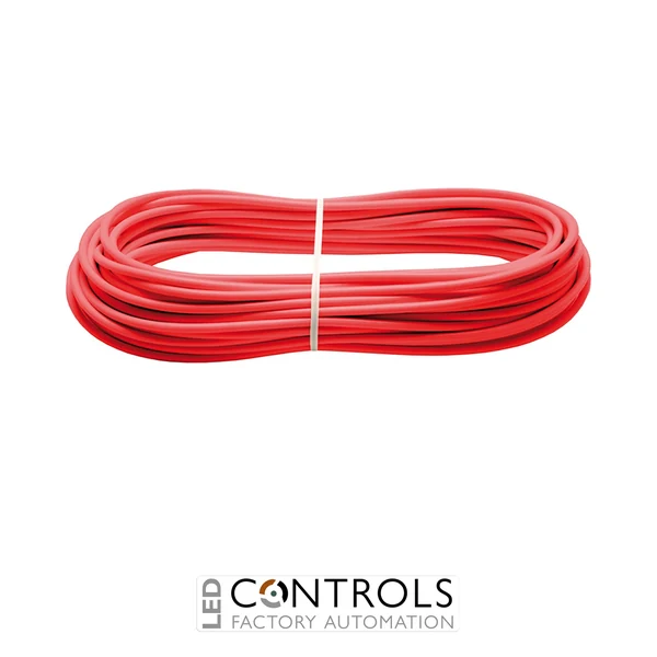 VF F05-010 Pizzato Steel rope, red plastic coated, 10 m roll