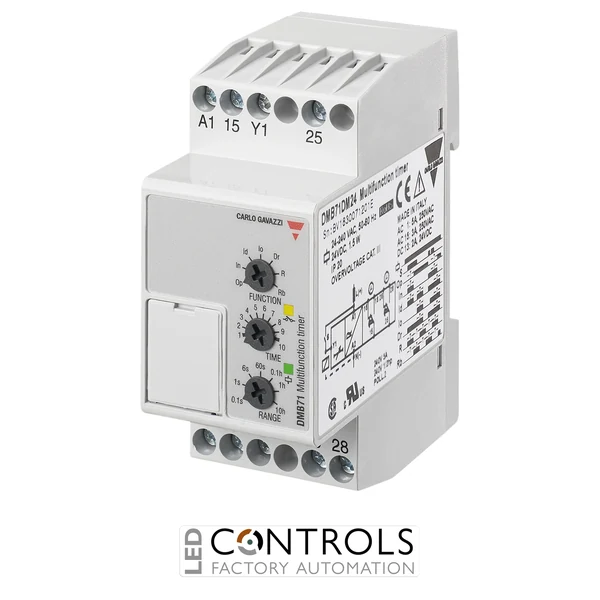 DMB71DM24 -  Multifunction timer 24VDC & 24-240VAC