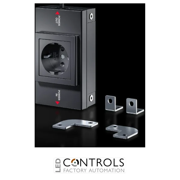 SZ2500.710 Rittal SOCKET BOX FOR LED SYSTEM LIGHT DE (SCHUKO)