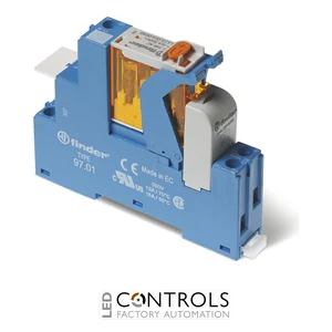 4C.01.8.048.0060SPA Finder 1 CO Contacts AC Modular Interface Relay with Green LED + varistor Indication