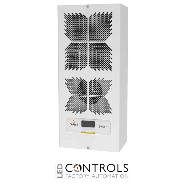 NOX10B0E1U00000 nVent Hoffman Vertical Outdoor Air Conditioner, 1000W, 230V Galvanized Steel, 783x348x220 UL