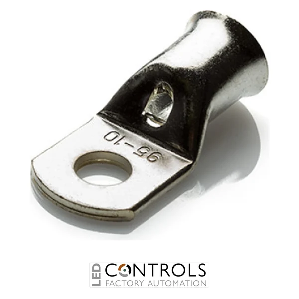COL95-16 Partex copper tube ring terminal, 95mm², M16 stud, pack 50
