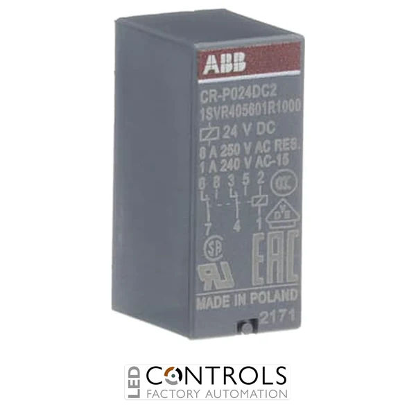 ABB CR-P024DC2 Pluggable Relay 2C/O 24VDC