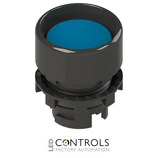 E2 1PU2P6210 Pizzato Spring-return blue booted pushbutton