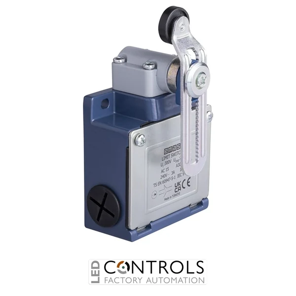 EMAS L53K13MEP124 EMAS L53 SERIES LIMIT SW. SNAP ACTION 1NC+1NO- SHORT PLASTIC ROLLER