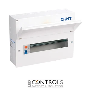 nx3-14rcd chint 12 available ways with 80a rcd metal consumer unit