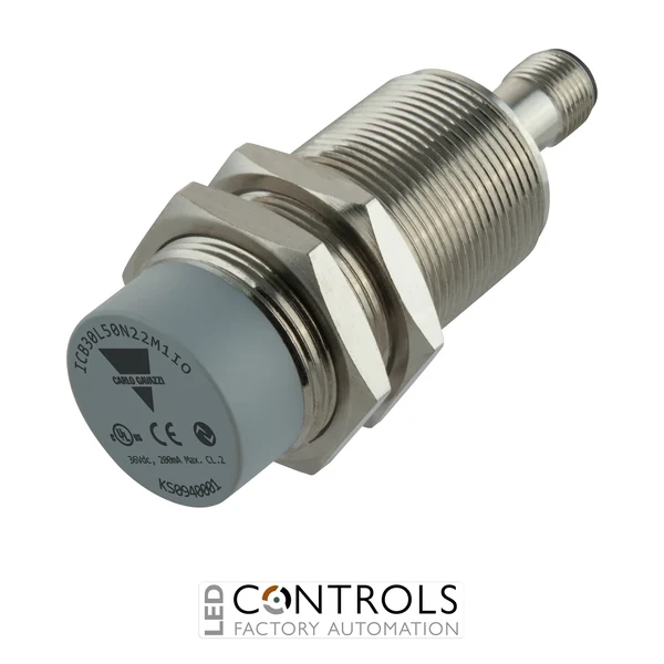 icb30l50n22m1io - ind prox sens. m30 plug long non-flush io-link