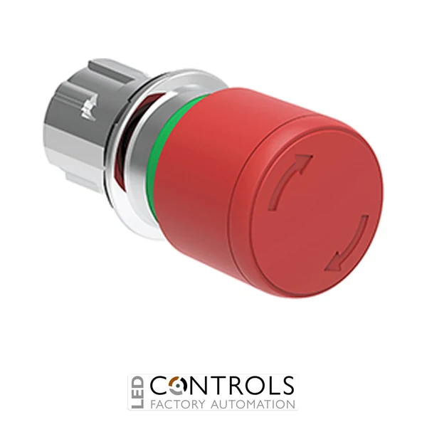 LOVATO LPSB6634 RED MUSHR-HEAD MET.BUTTON 30MM TURN