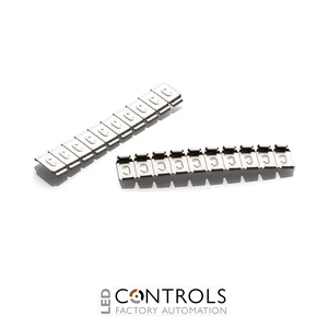 PKS10110-DL Partex PKS embossed 316 stainless steel marker, double line (max 33 characters per line), 110x10mm, price per marker, minimum 100