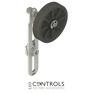 VF LE55-R27 Pizzato Adjustable lever with overhanging rubber roller, 50 mm diameter