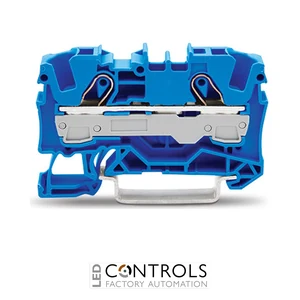 2006-1204 Wago 2-conductor through terminal block;6 mm²;for Ex e II and Ex i applications;blue