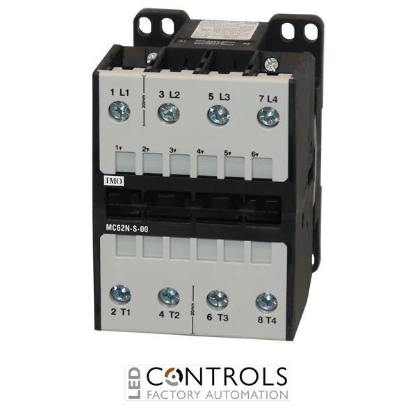 MC62N-S-00-4024DC IMO Contactor 4 Pole Open 30kW 62 AC3, 24V DC Coil
