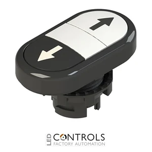 E2 1PDRL1AABN Pizzato Double lower flush pushbutton, with marking