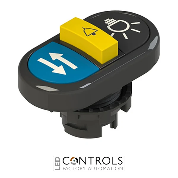 E2 1PTRS1AABQ Pizzato Triple lower flush pushbutton, with marking