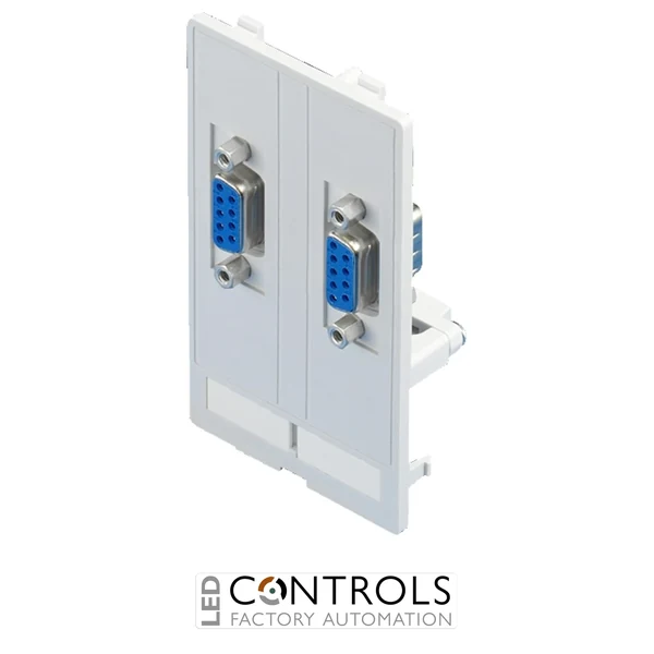 SZ2482.500 Rittal Interface flap modular interface inserts 2 x SUB-D9 jack/pin