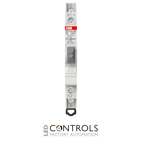 2CCA703165R0001 ABB E217-16-10B220 Pushbutton 1NO 16 A White LED