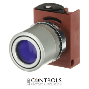1SFA184526R9104 ABB P9MPLLGV Blue Illuminated Momentary Pushbutton - image 2