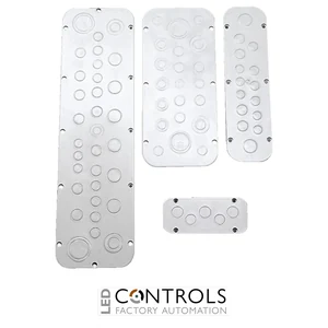 SZ2560.010 Rittal Plastic cable gland plate metric knock-ouWD: 160x70mm size: 1