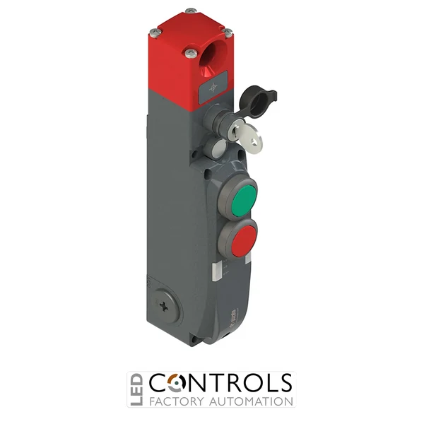 NG 2D5D511F Pizzato NG series safety switch with lock and integrated control devices