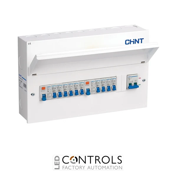nx3-18ra chint ready assemble metal consumer unit with 10 miniture circuit breakers amendment 3