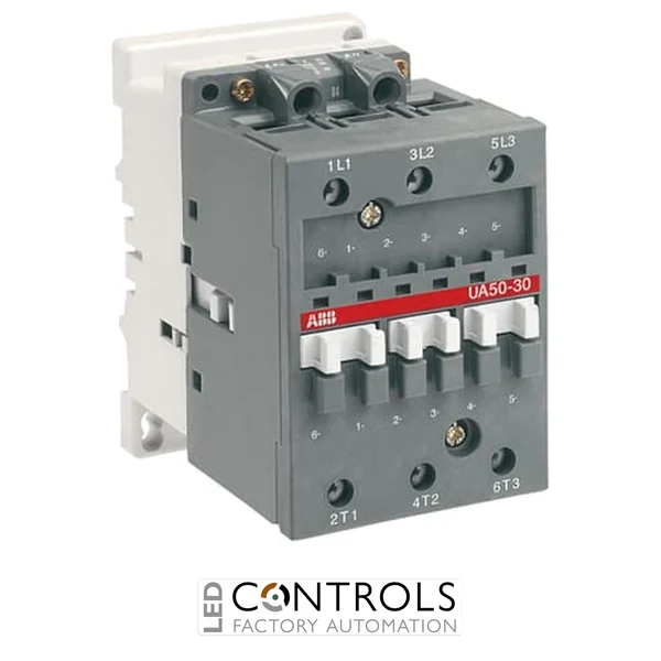 1SBL351022R3600 ABB UA50-30-00 190V 50Hz / 220V 60Hz 3 Pole 3NO 0NO/0NC Capacitor Switching Contactor