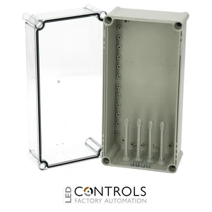 5330071 Fibox PC 3819 18 T Enclosure, Polycarbonate Transparent cover