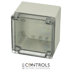 7022681 Fibox PCT 121210 Enclosure, Polycarbonate Clear transparent cover