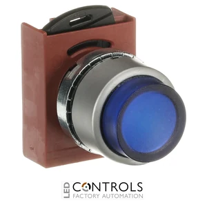 1SFA184506R9104 ABB P9MPLLSD Blue Extended Illuminated Momentary Pushbutton - image 3