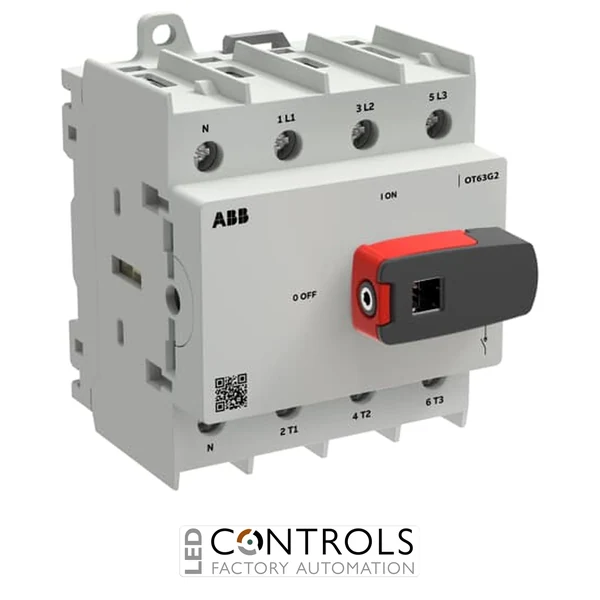1SCA162558R1001 ABB OT63G2-4BSN1 OT Plus Panel Mounted Switch Disconnector