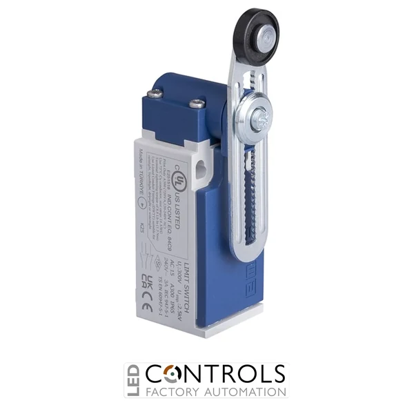 EMAS L5K25MEP122 EMAS L5 SERIES LIMIT SW SLOW ACTION 2NC+1NO- SHORT PLASTIC ROLLER