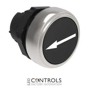 LOVATO LPCB1142 BLACK FLUSH PUSH-BUTTON RIGH-LEFT