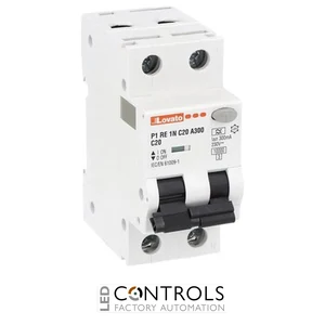 P1RE1NC20A300 - RCBO 1P+N CURVE C 20A IDN 300MA TYPE A