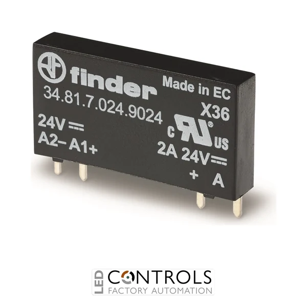 34.81.7.005.9024 Finder Solid State Relay 1NO 5 V DC 6A 24 VDC