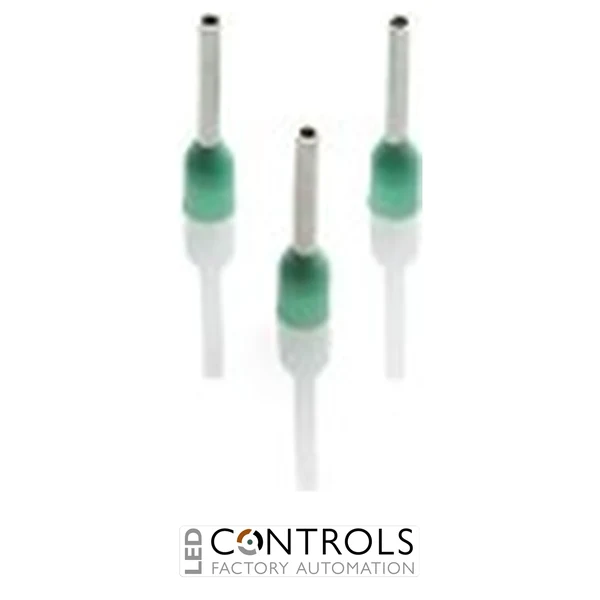 CEF034G Partex FERRULE 0.34MM GREEN SINGLE (100)
