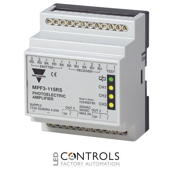 mpf3-115rs - photo amp 3 ch 115vac