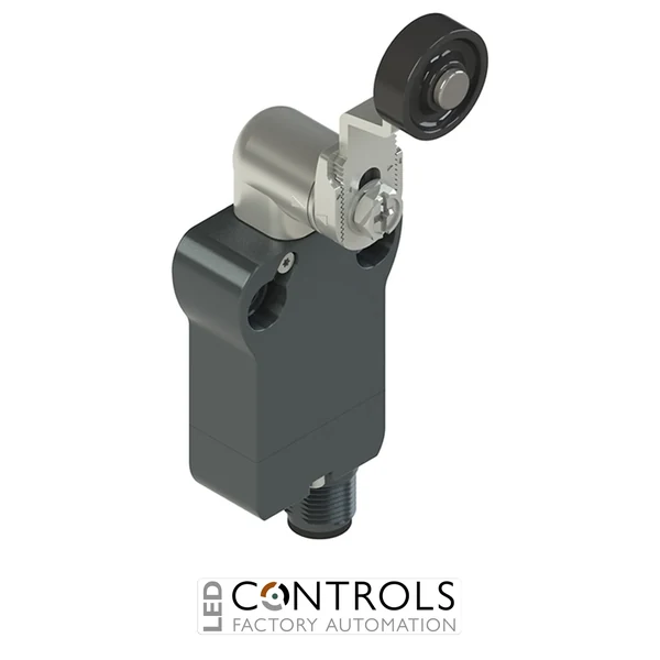 NB B022KH-SMK Pizzato Modular prewired switch with adjustable shaped metal revolving lever diam. 20 roller